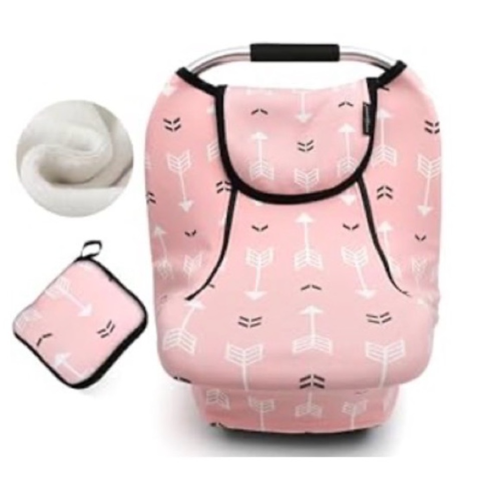 Acrabros Pink Baby Car Seat Cover